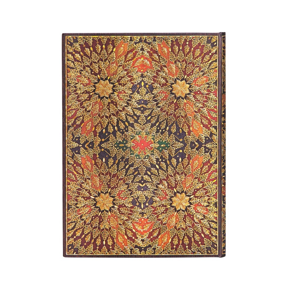 Weitere Ansicht: Fire Flowers Midi Lined Hardcover Journal (Elastic Band Closure) | Paperblanks