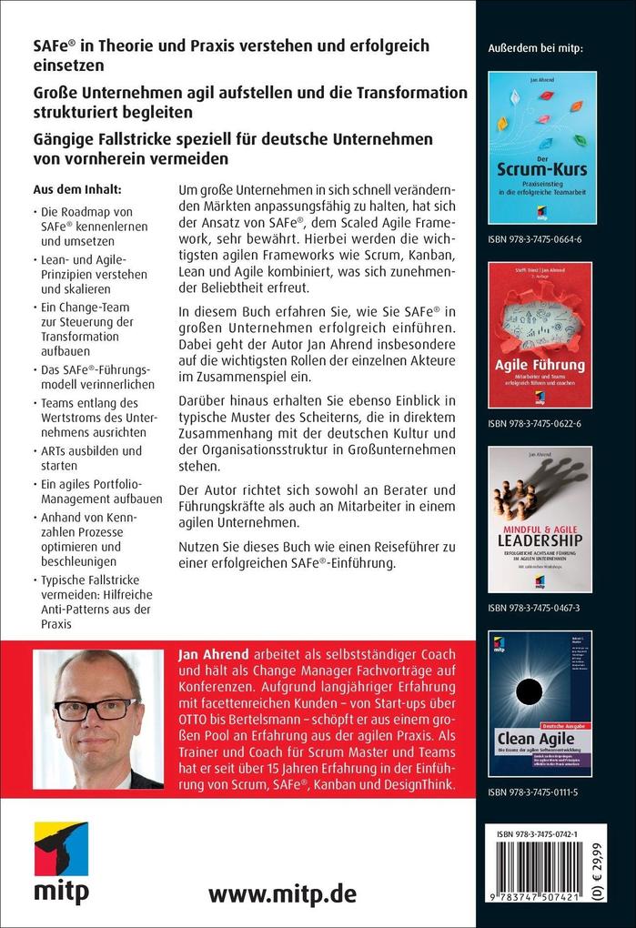 Weitere Ansicht: SAFe® 6.0 im Unternehmen implementieren | Jan Ahrend