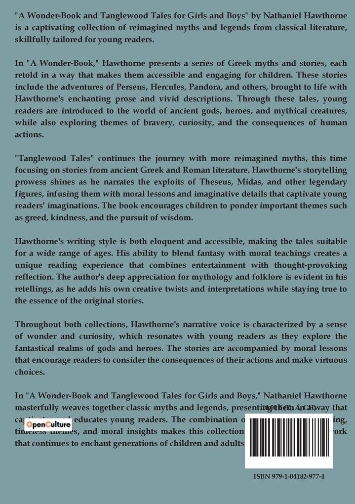 Weitere Ansicht: A Wonder-Book and Tanglewood Tales for Girls and Boys | Nathaniel Hawthorne