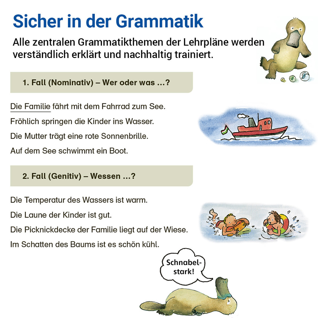 Weitere Ansicht: Grammatik mit Rico Schnabel, Klasse 4 - silbierte Ausgabe | Stefanie Drecktrah, Mareike Hahn