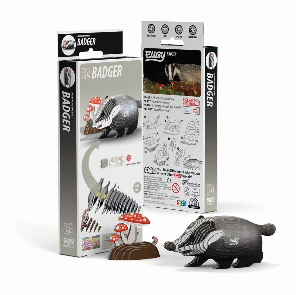 Produktbild: EUGY - 3D Bastelset Dachs