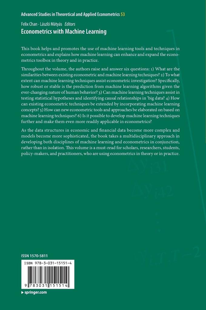 Weitere Ansicht: Econometrics with Machine Learning