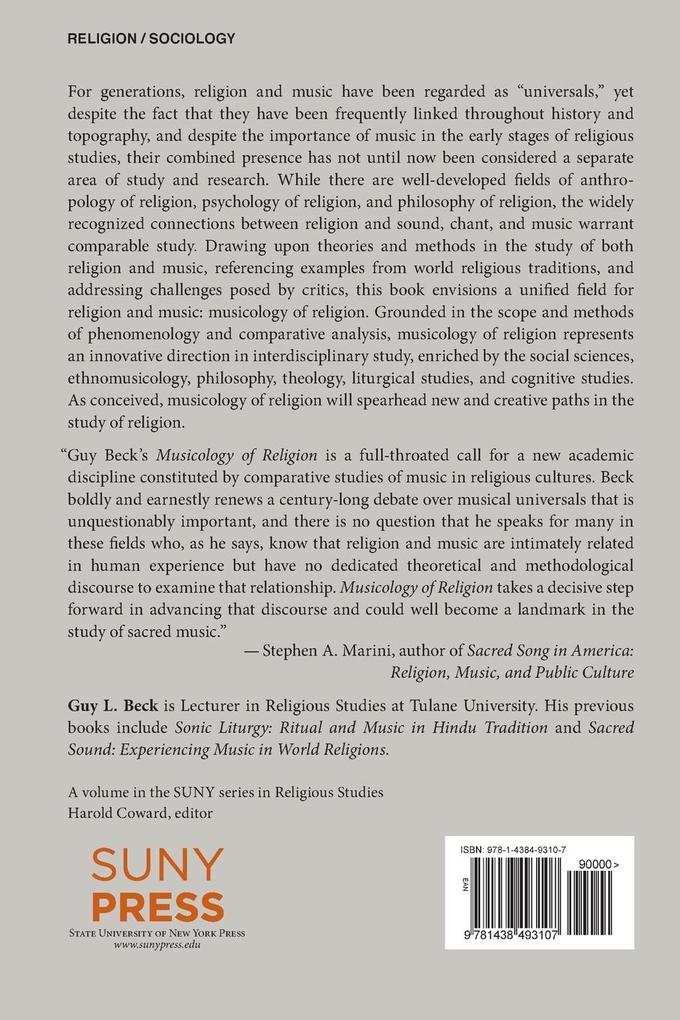 Weitere Ansicht: Musicology of Religion | Guy L. Beck