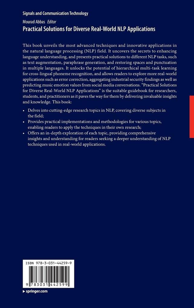 Weitere Ansicht: Practical Solutions for Diverse Real-World NLP Applications