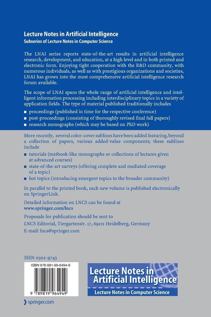 Weitere Ansicht: Intelligent Robotics and Applications