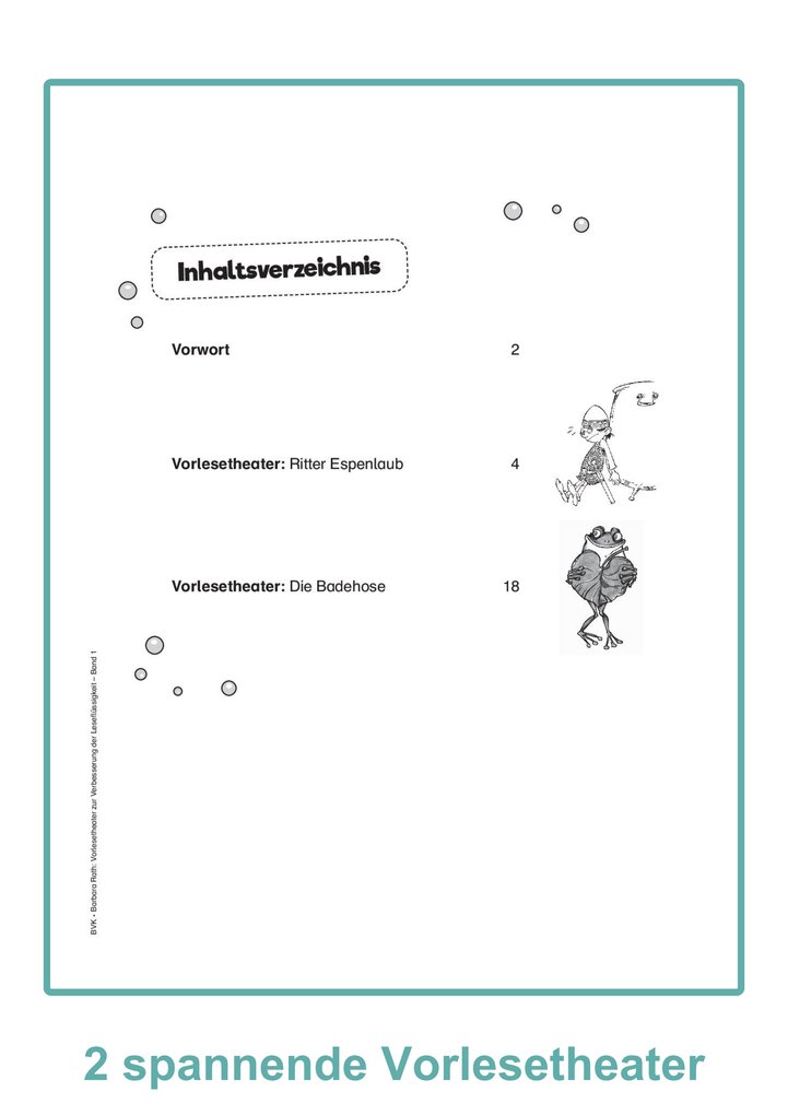 Weitere Ansicht: Vorlesetheater Band 1 | Barbara Rath