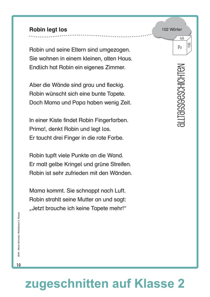 Weitere Ansicht: Würfellesen - 2. Klasse | Maria Schmetz