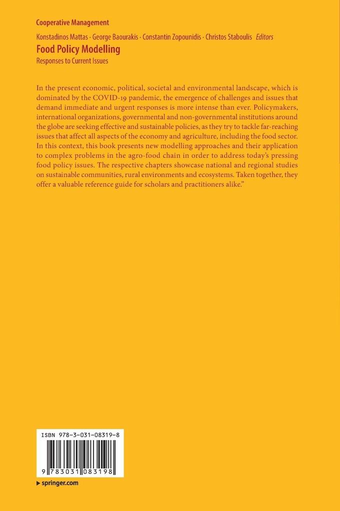 Weitere Ansicht: Food Policy Modelling