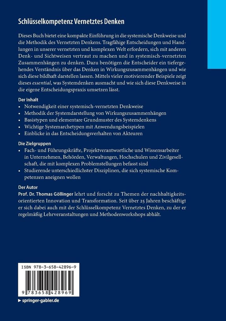 Weitere Ansicht: Schlüsselkompetenz Vernetztes Denken | Thomas Göllinger