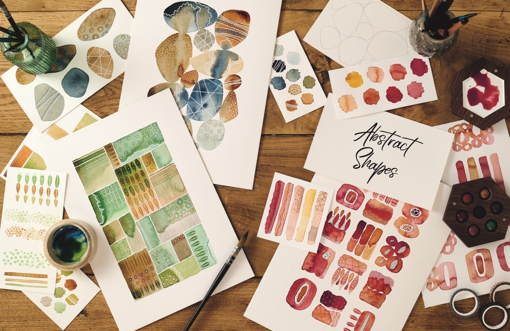 Weitere Ansicht: Creative Abstract Watercolor | Kate Rebecca Leach