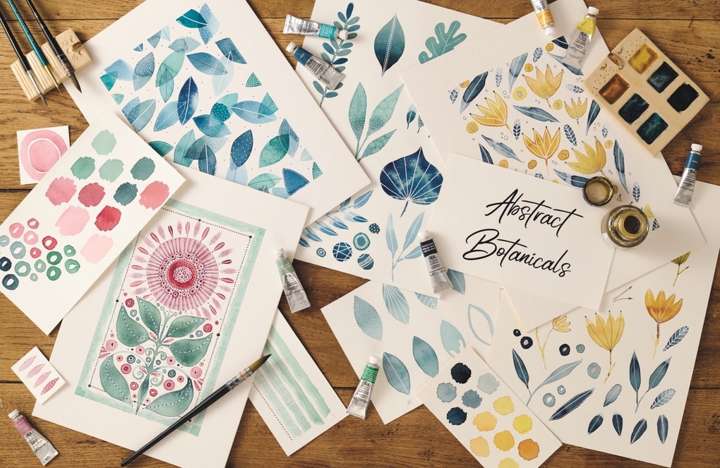 Weitere Ansicht: Creative Abstract Watercolor | Kate Rebecca Leach