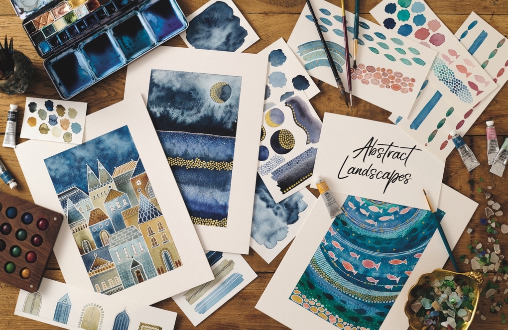 Weitere Ansicht: Creative Abstract Watercolor | Kate Rebecca Leach