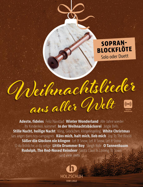 Produktbild: Weihnachtslieder aus aller Welt - Sopranblockflöte | Uwe Sieblitz