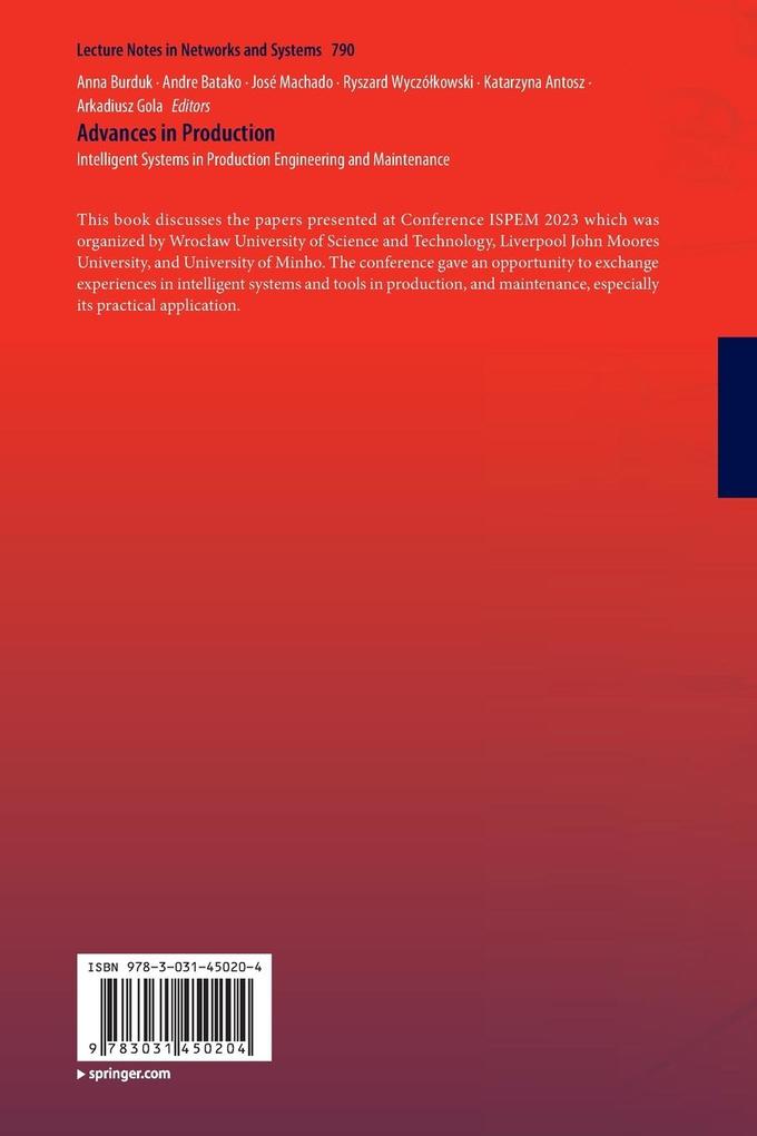 Weitere Ansicht: Advances in Production