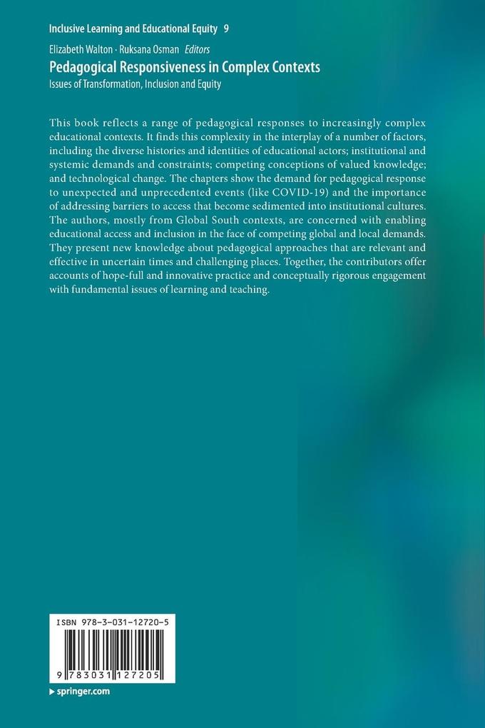 Weitere Ansicht: Pedagogical Responsiveness in Complex Contexts