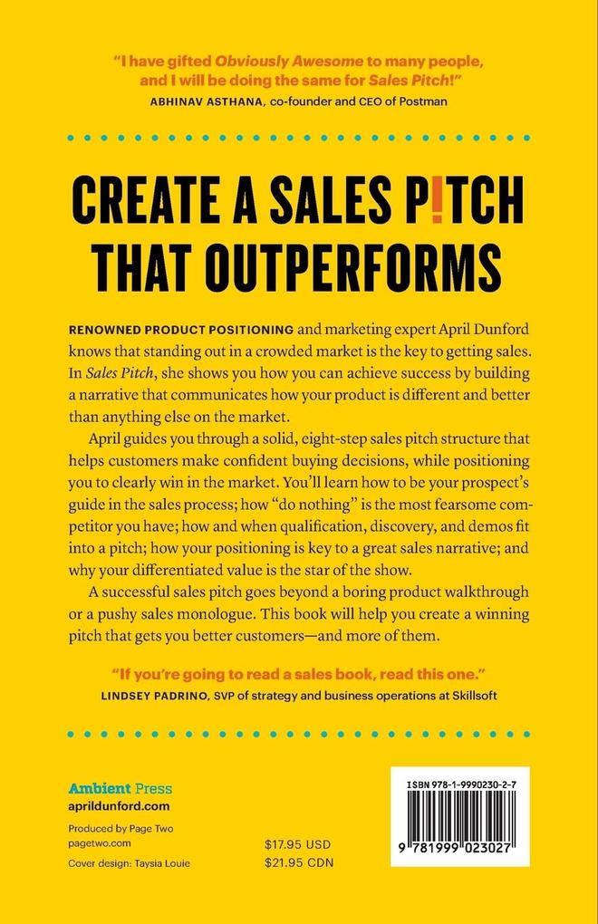 Weitere Ansicht: Sales Pitch | April Dunford