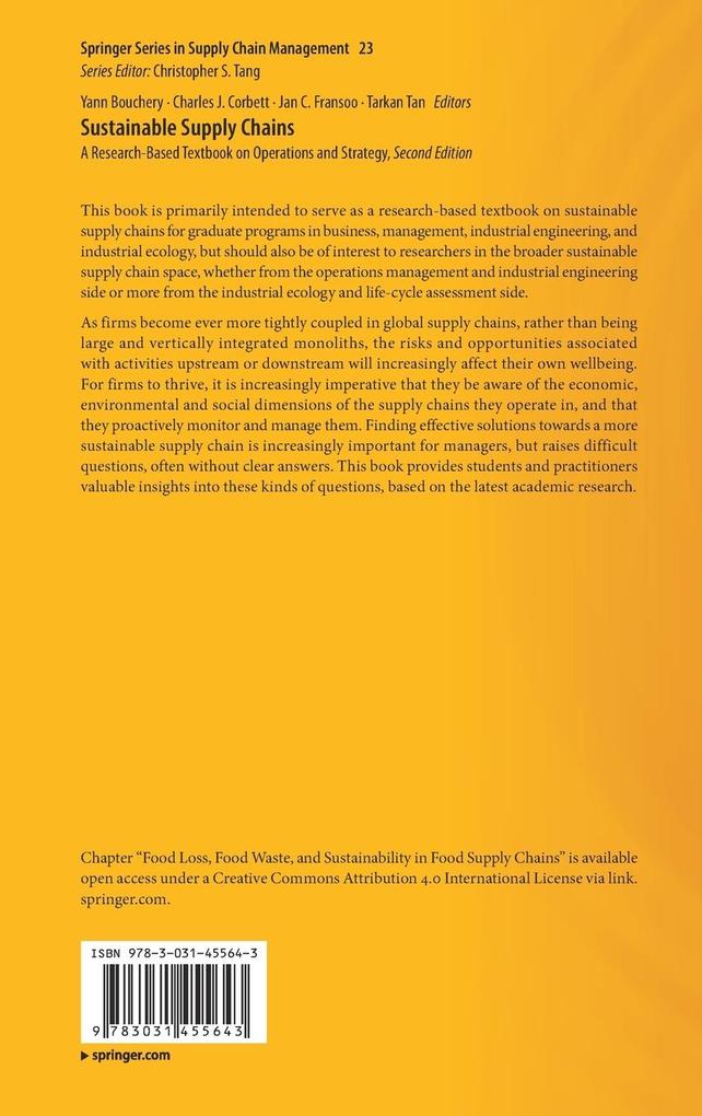 Weitere Ansicht: Sustainable Supply Chains