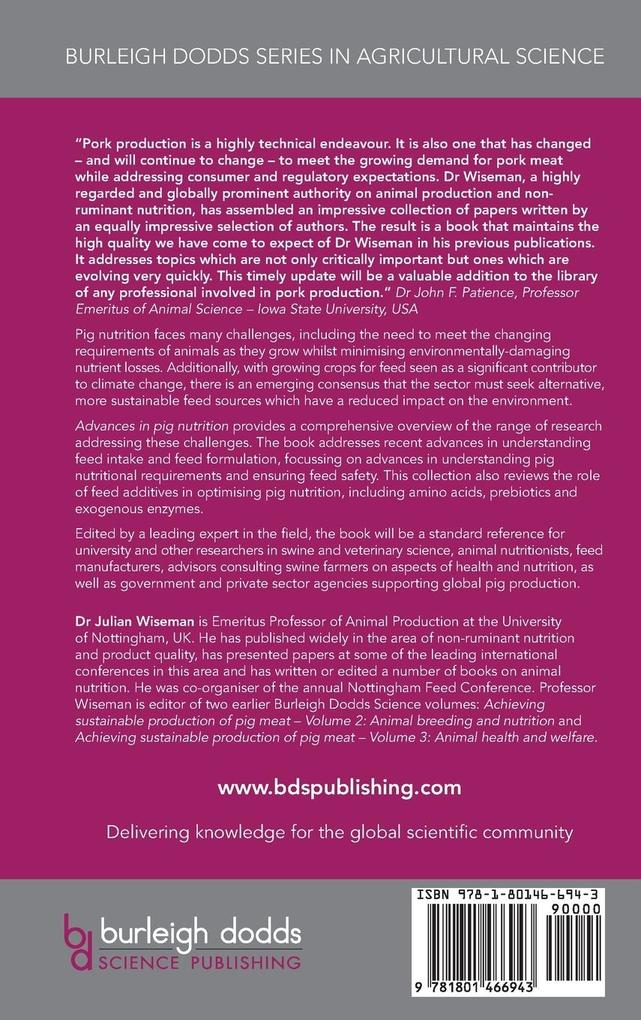 Weitere Ansicht: Advances in pig nutrition