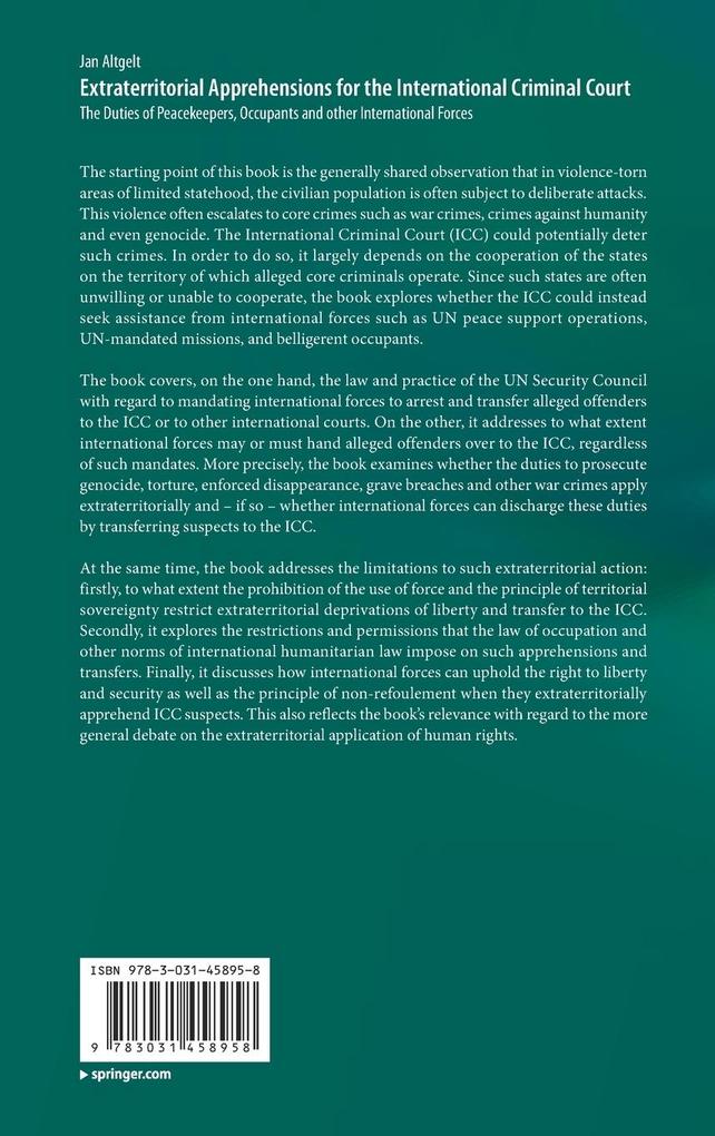Weitere Ansicht: Extraterritorial Apprehensions for the International Criminal Court | Jan Altgelt