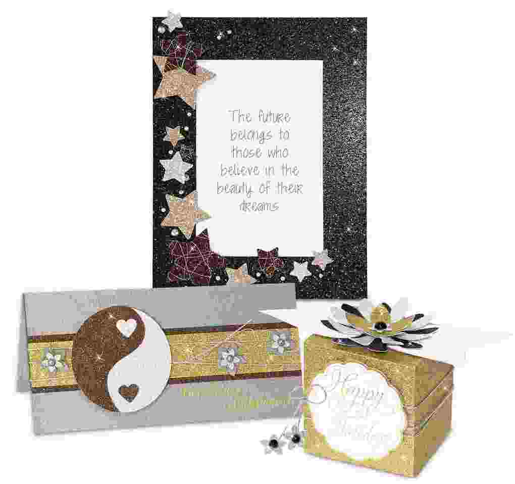 Weitere Ansicht: URSUS Spezialpapiere Glitterkarton Exclusive, DIN A4