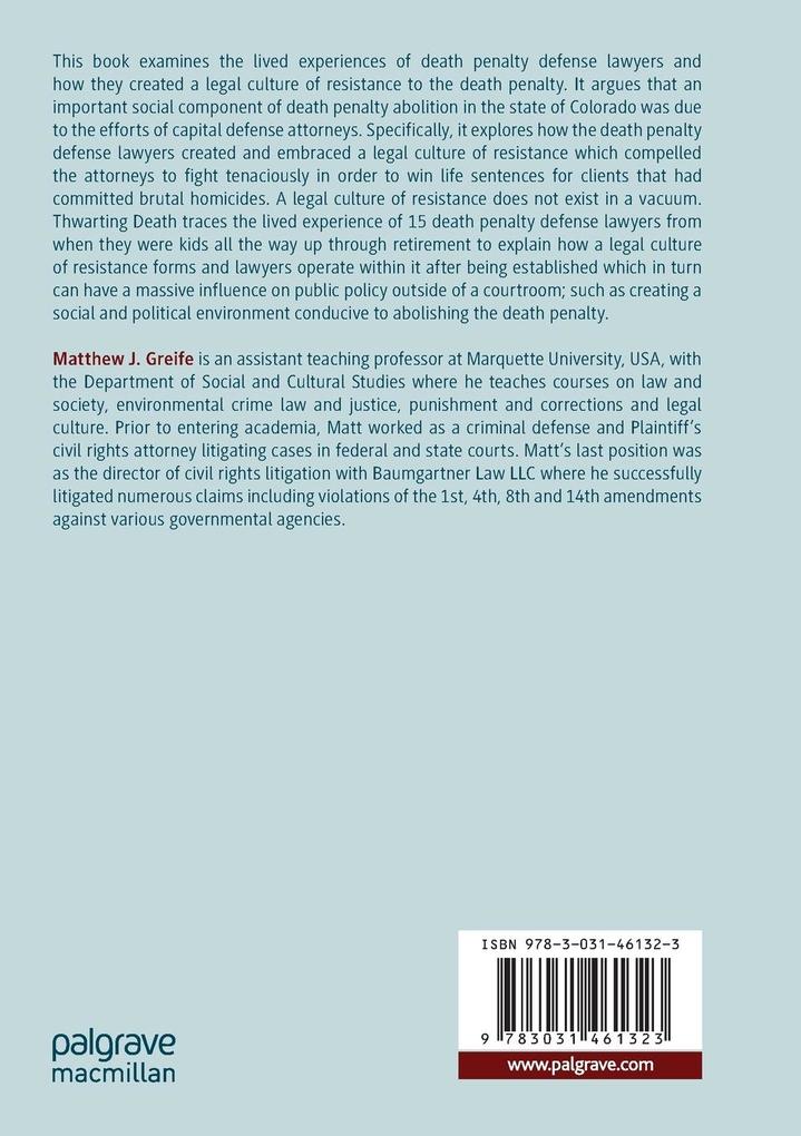 Weitere Ansicht: Thwarting Death | Matthew J. Greife