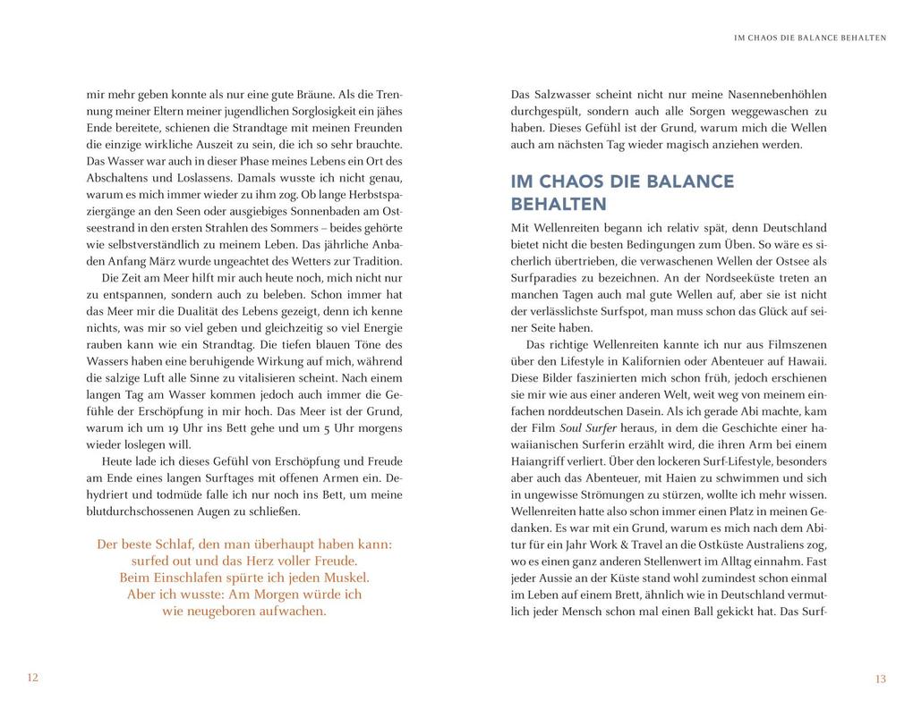 Weitere Ansicht: Das Meer, die Welle und ich | Mayla Wedekind