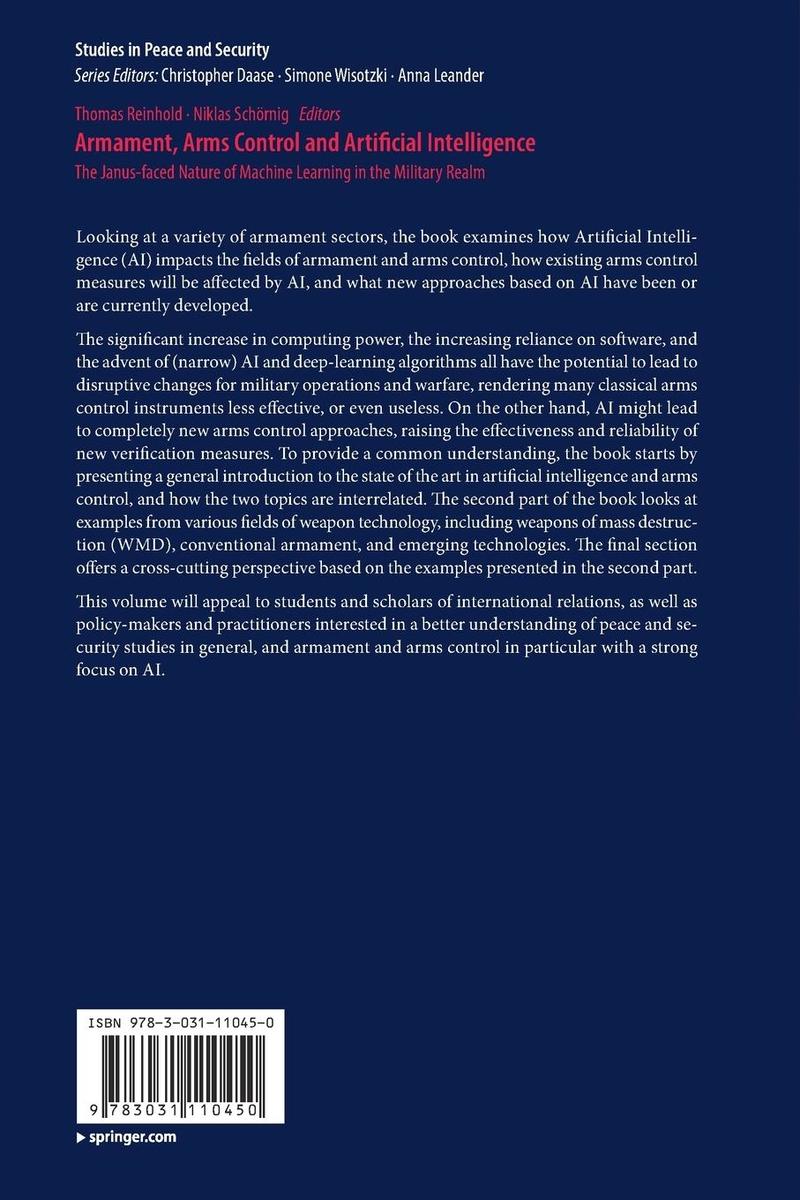 Weitere Ansicht: Armament, Arms Control and Artificial Intelligence