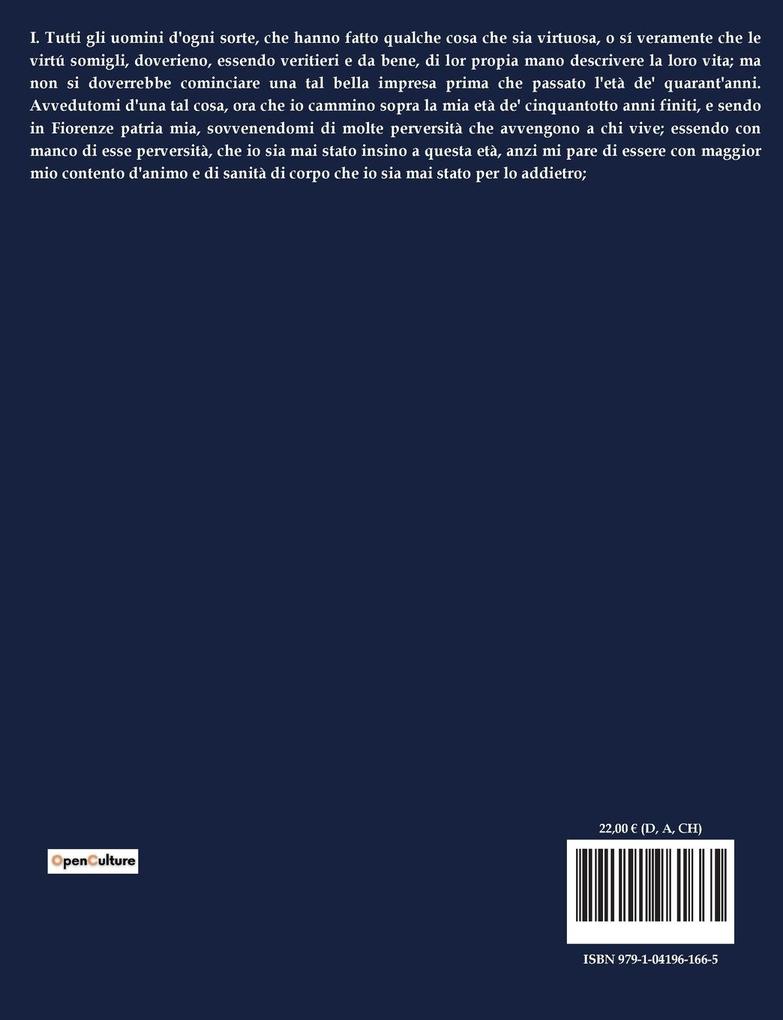 Weitere Ansicht: La vita | Benvenuto Cellini