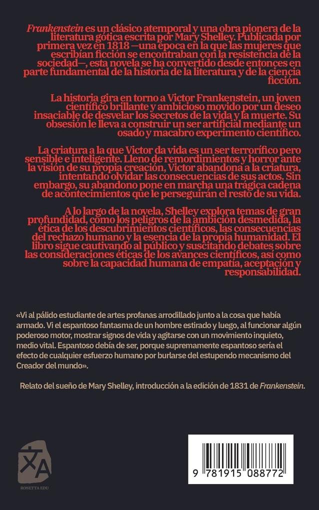 Weitere Ansicht: Frankenstein, o el moderno Prometeo | Mary Shelley