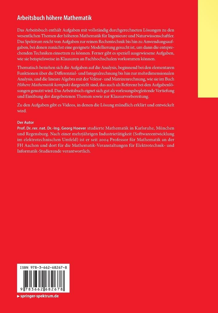 Weitere Ansicht: Arbeitsbuch höhere Mathematik | Georg Hoever