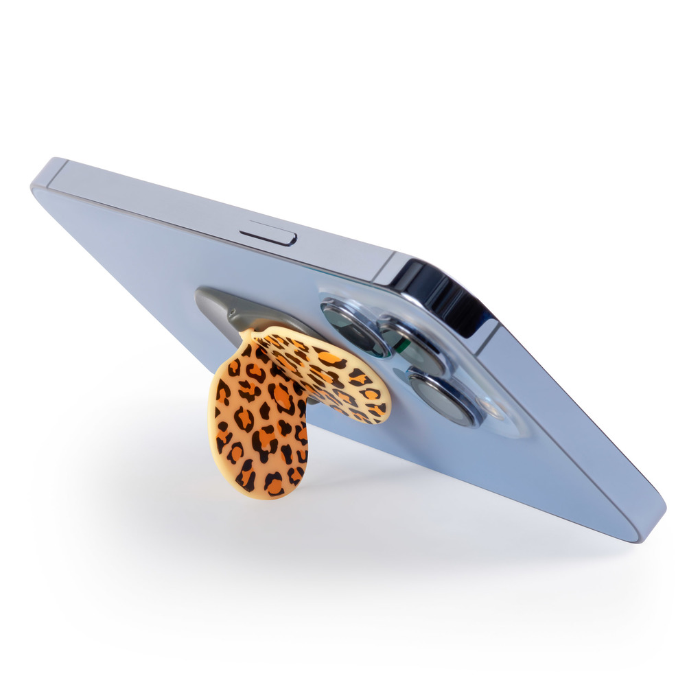 Weitere Ansicht: zipgrips Leopard - 2 in 1 Handy-Griff & Aufsteller - Sicherer Griff - Halter für Smartphones - Perfe