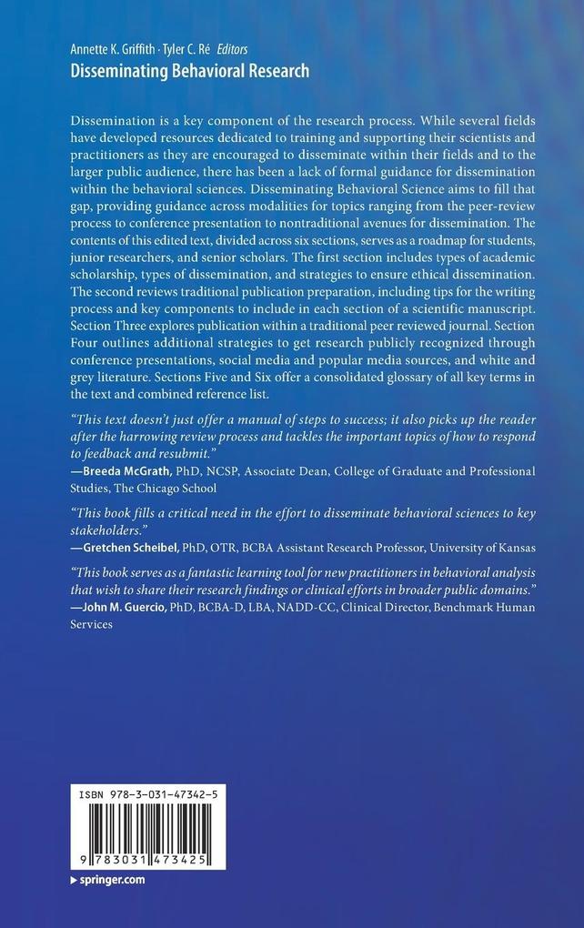 Weitere Ansicht: Disseminating Behavioral Research