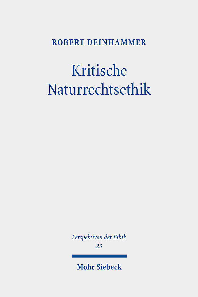 Produktbild: Kritische Naturrechtsethik | Robert Deinhammer
