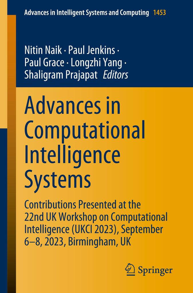 Produktbild: Advances in Computational Intelligence Systems
