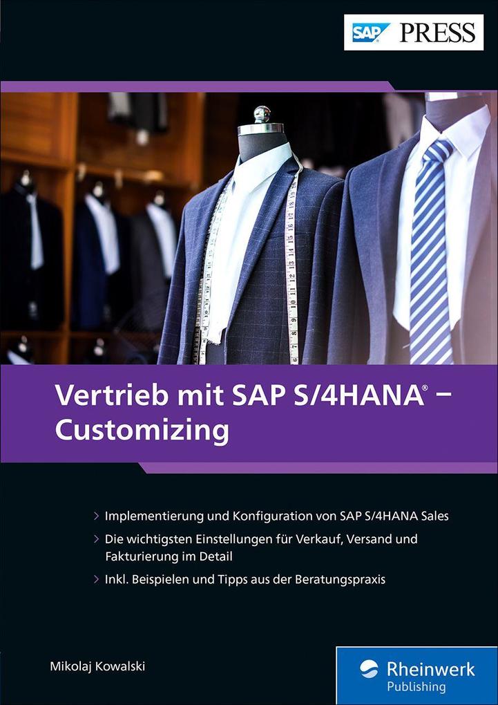 Produktbild: Vertrieb mit SAP S/4HANA - Customizing | Mikolaj Kowalski