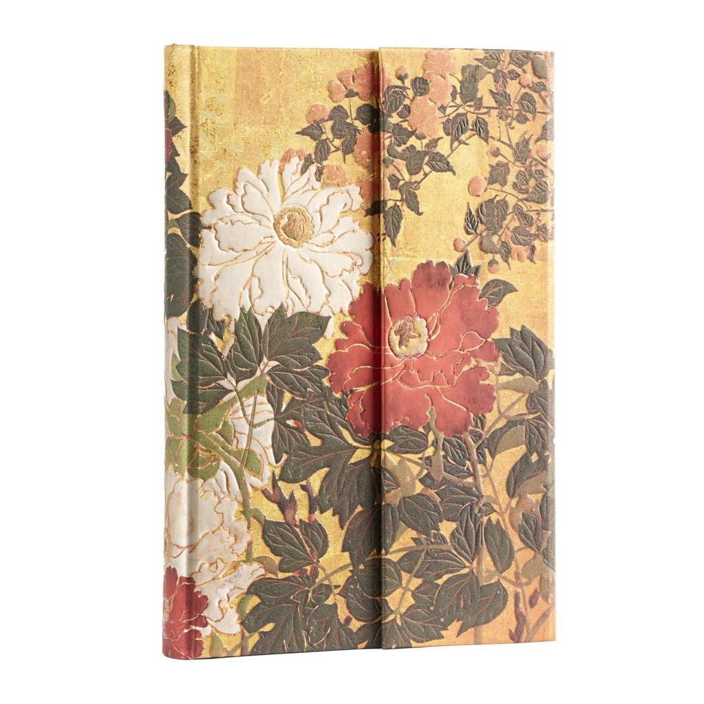 Produktbild: Paperblanks Natsu Rinpa Florals Hardcover Journal Mini Lined Wrap 176 Pg 85 GSM