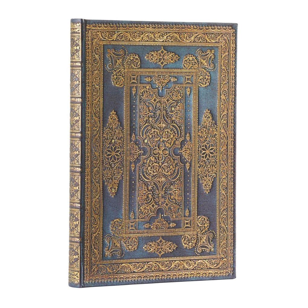 Produktbild: Blue Luxe (Luxe Design) Midi Unlined Hardback Journal (Elastic Band Closure) | Paperblanks