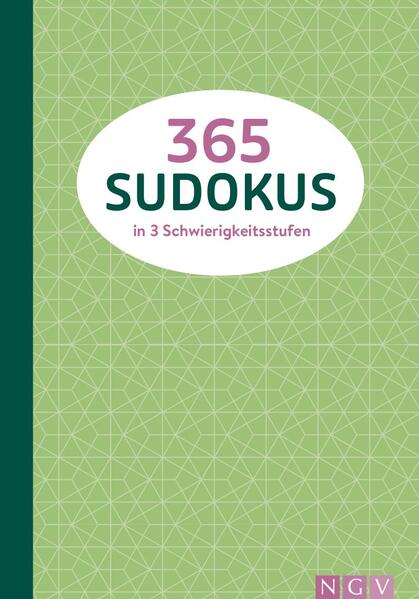 Produktbild: 365 Sudokus in 3 Schwierigkeitsstufen