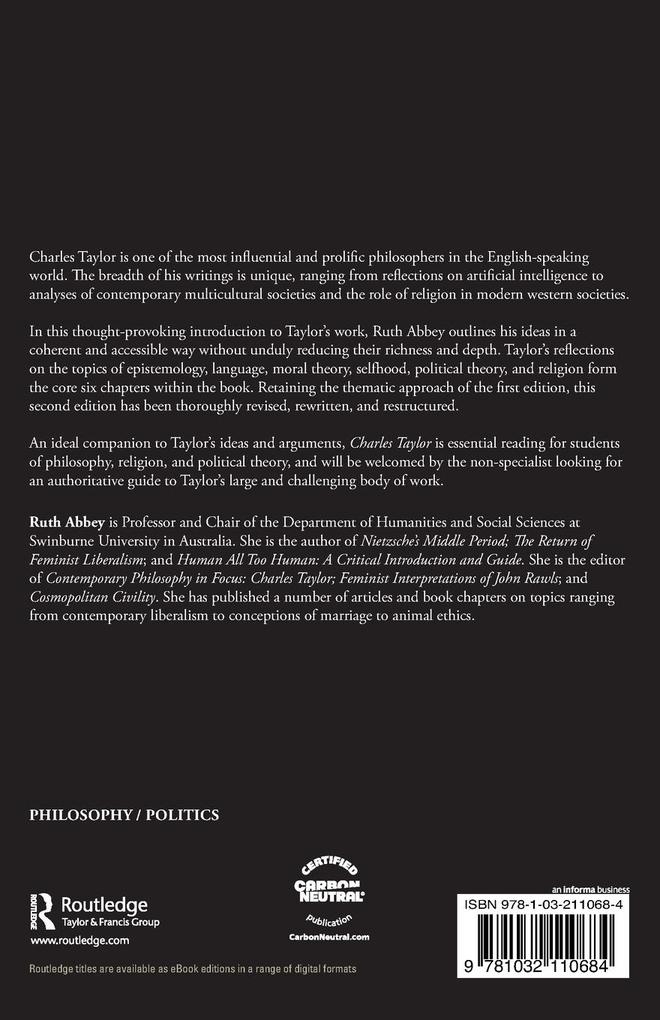 Weitere Ansicht: Charles Taylor | Ruth Abbey