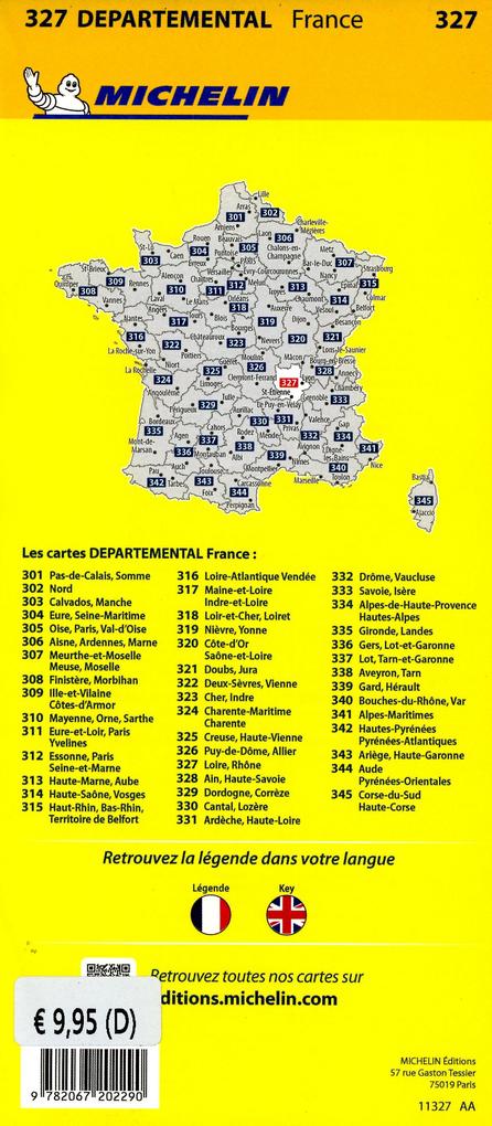 Weitere Ansicht: Michelin Beaujolais/Loire Rhône | Michelin