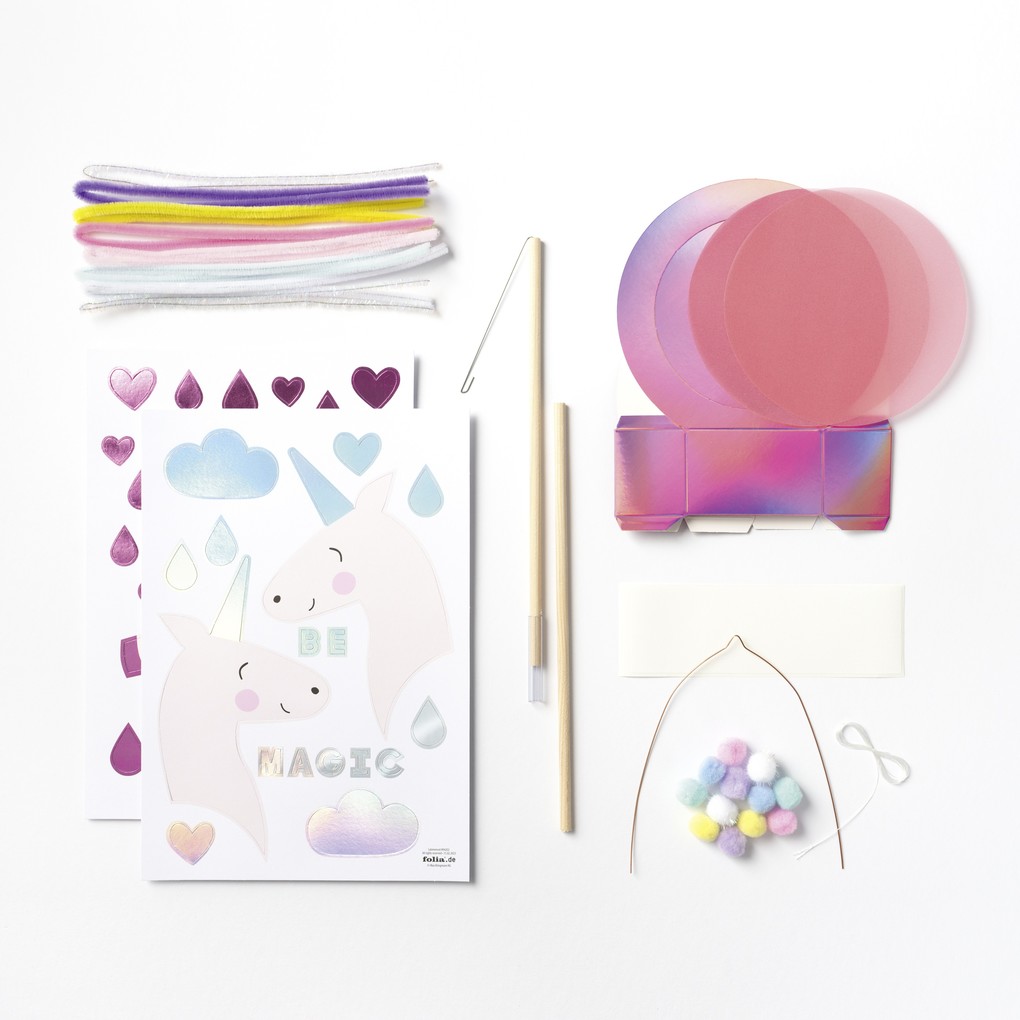 Weitere Ansicht: Folia Laternen-Bastelset Sweet Rainbow