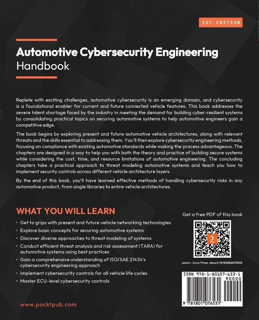 Weitere Ansicht: Automotive Cybersecurity Engineering Handbook | Ahmad Mk Nasser