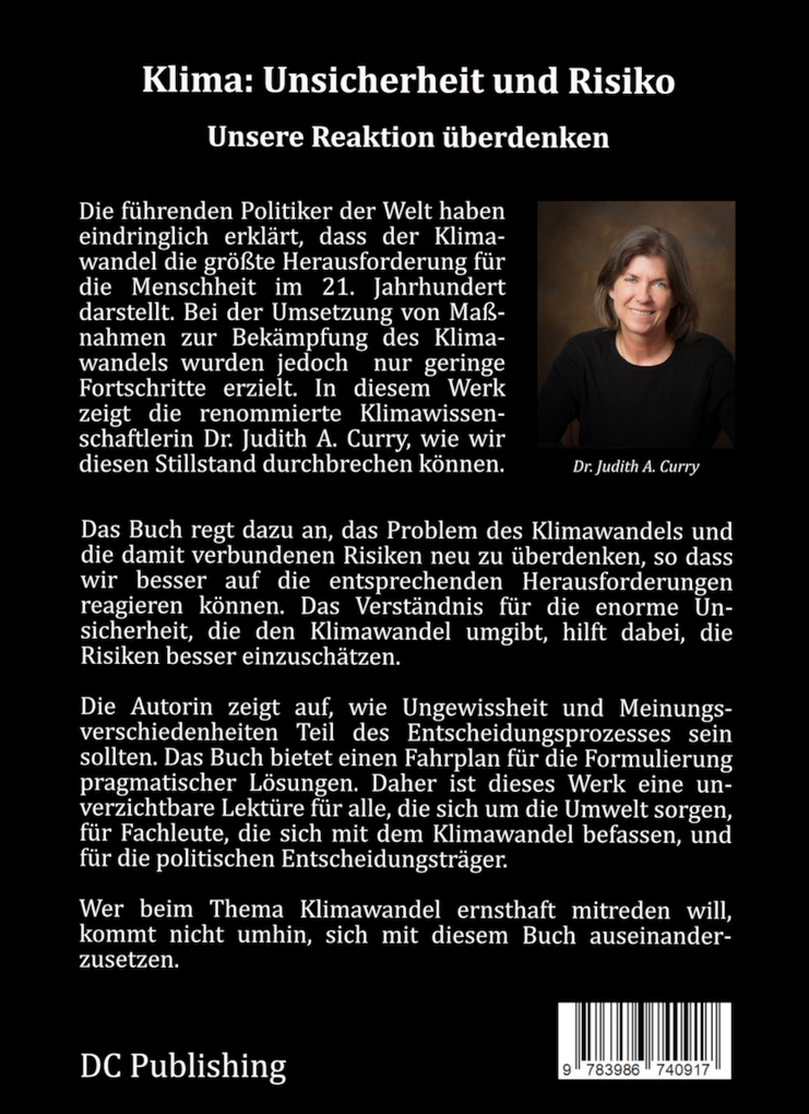 Weitere Ansicht: Klima: Unsicherheit und Risiko | Judith Curry