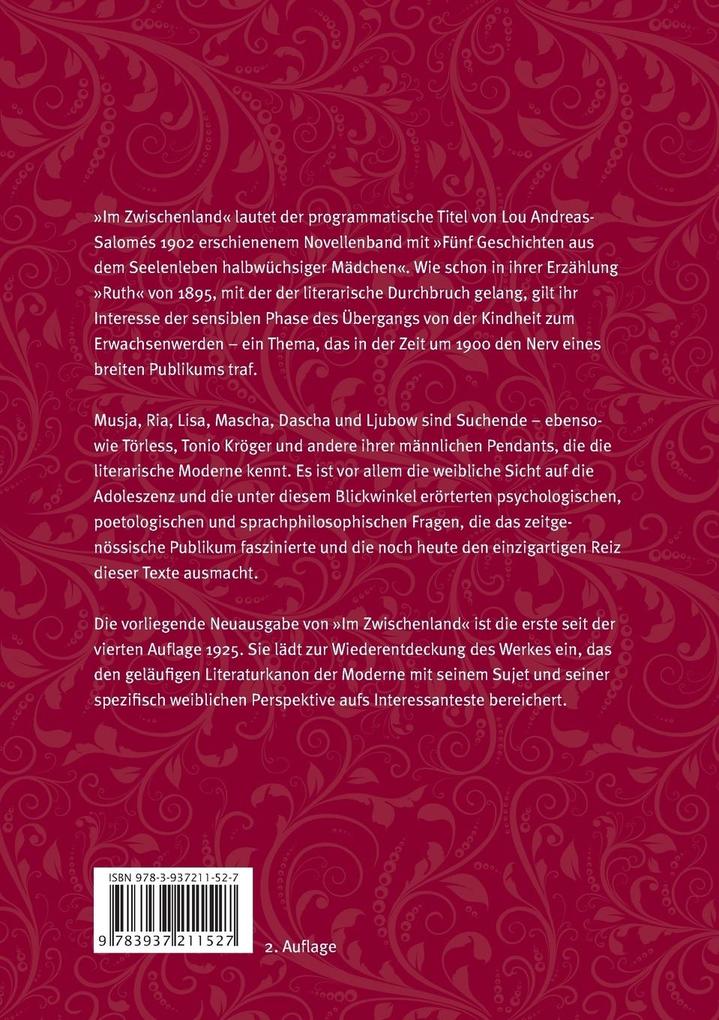 Weitere Ansicht: Im Zwischenland | Lou Andreas-Salomé