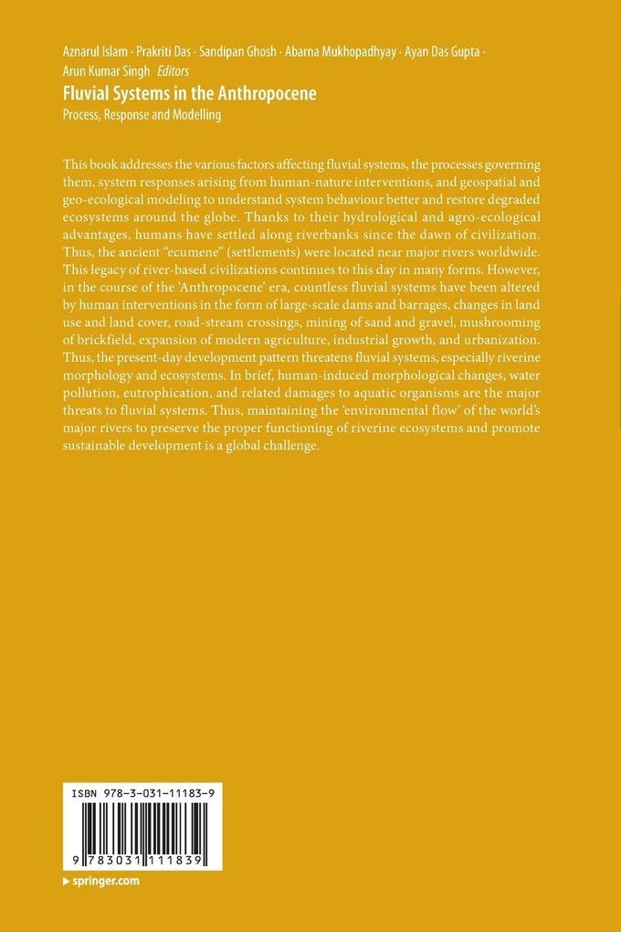 Weitere Ansicht: Fluvial Systems in the Anthropocene