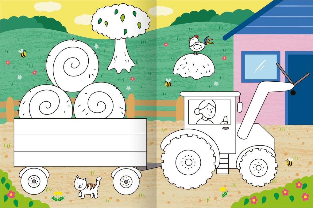 Weitere Ansicht: Mein großes buntes Malbuch - Fahrzeuge