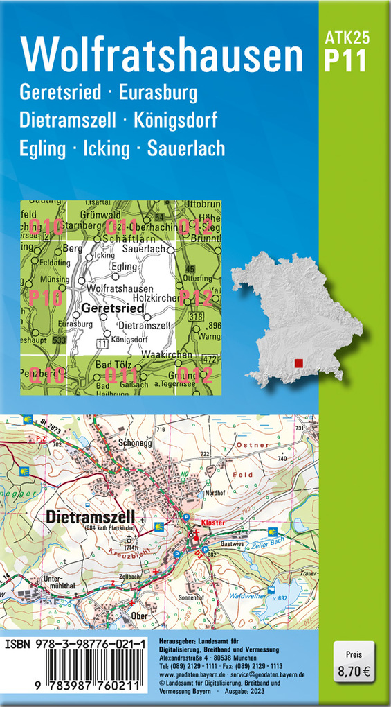 Weitere Ansicht: ATK25-P11 Wolfratshausen (Amtliche Topographische Karte 1:25000)