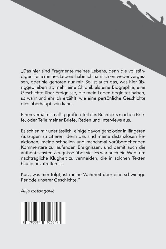 Weitere Ansicht: Erinnerungen | Alija Izetbegovi