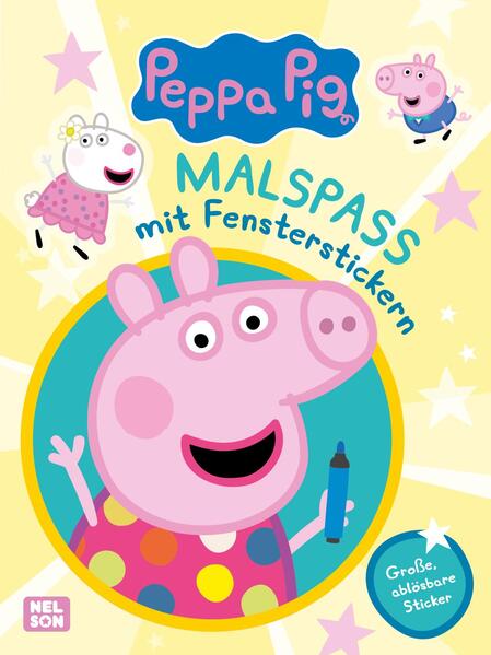 Produktbild: Peppa Wutz Mitmachbuch: Malspaß mit Fensterstickern