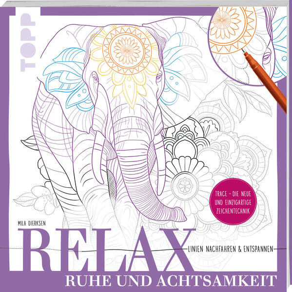 Produktbild: Relax Ruhe und Achtsamkeit - Linien nachfahren & entspannen | Mila Dierksen